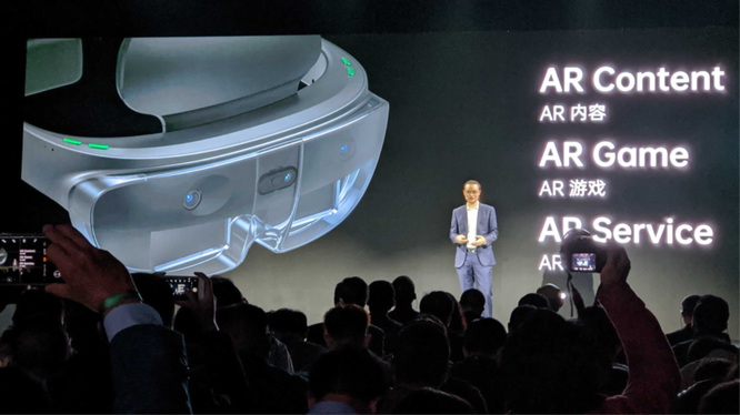 Tại Hội nghị OPPO Inno Day 2019, Oppo đã công bố kính AR đầu tiên do hãng sản xuất. Ảnh: Gizchina