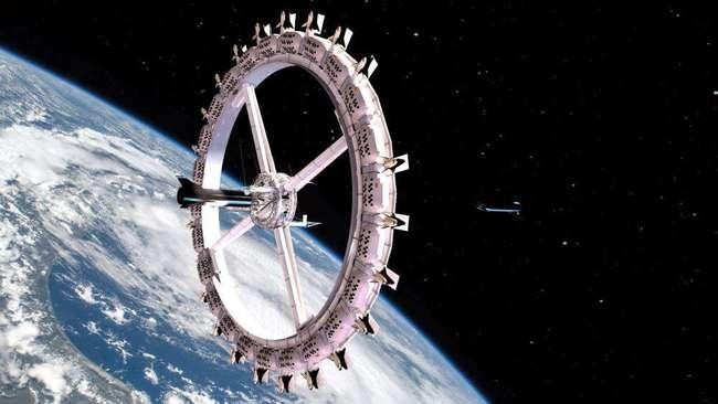 Khách sạn ngoài không gian có thể đưa người đến du lịch vào năm 2027. Ảnh: Sohu