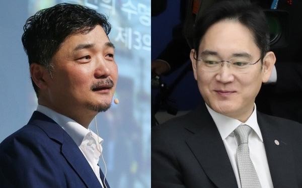 Ông Kim Beom-su và thái tử Samsung Lee Jae-yong