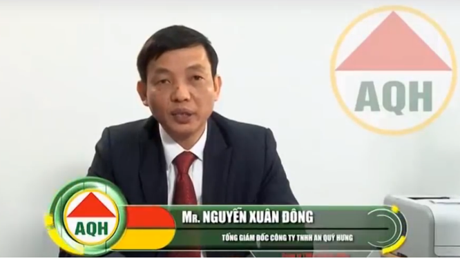Ông Nguyễn Xuân Đông khi đảm nhiệm vị trí Tổng Giám đốc An Quý Hưng (Nguồn: AQH)