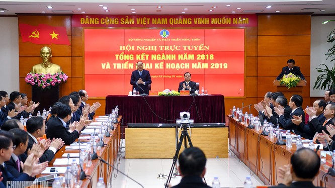 Quang cảnh Hội nghị triển khai nhiệm vụ 2019 của Bộ Nông nghiệp và Phát triển Nông thôn (Ảnh; VPCP)