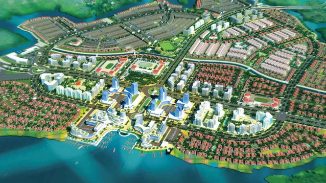Phối cảnh dự án Khu đô thị sinh thái - kinh tế mở Long Hưng (Nguồn: Internet)