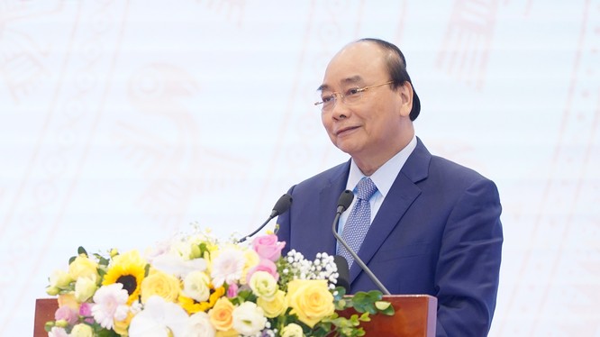 Thủ tướng Nguyễn Xuân Phúc phát biểu tại hội nghị (Ảnh: VGP)