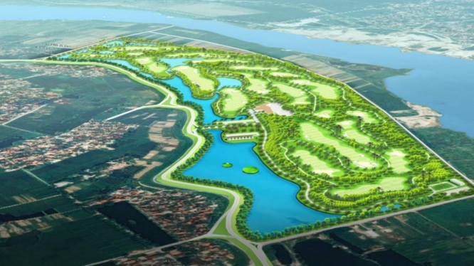 Phối cảnh dự án Sân golf quốc tế Thuận Thành (Bắc Ninh) - Nguồn: HLD