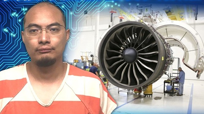 Hứa Ngạn Quân bị bắt và cáo buộc tìm cách đánh cắp công nghệ vật liệu hợp kim dùng chế tạo cánh quạt của động cơ turbine của GE Avation