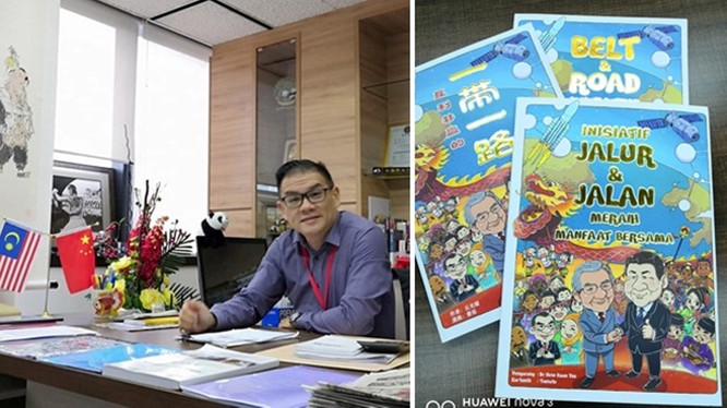 Ông Khưu Quang Diệu - tác giả và cuốn truyện tranh bị chính phủ Malaysia ra lệnh cấm.