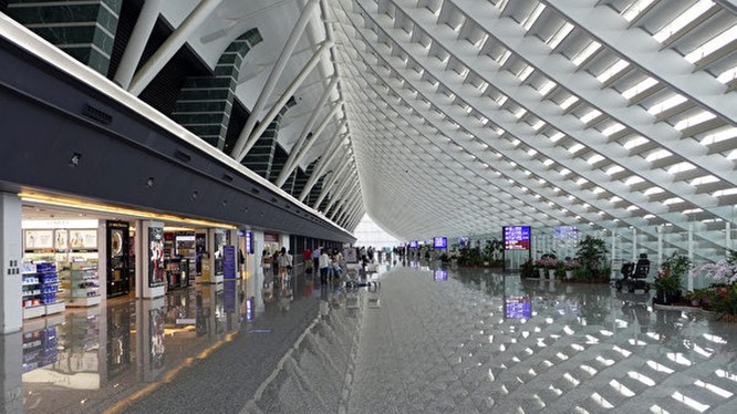 Sân bay quốc tế Đào Viên, nơi hai vợ chồng Chủ tịch Công ty đầu tư Đổi mới Trung Quốc Hướng Tâm và Củng Thanh bị bắt giữ tối 24/11. 