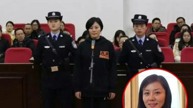 Khương Bảo Hồng, cựu nữ thị trưởng Vũ Uy phải nhận mức án 12 năm tù giam về tội nhận hối lộ. (Ảnh: Đông Phương).