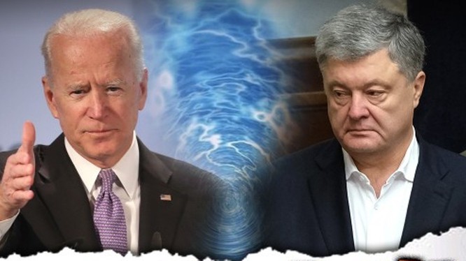Sự nghiệp chính trị của ông Joe Biden (trái) có thể bị ảnh hưởng do việc Ukraine điều tra vụ án cựu tổng thống Petro Poroshenko (Ảnh: DF).