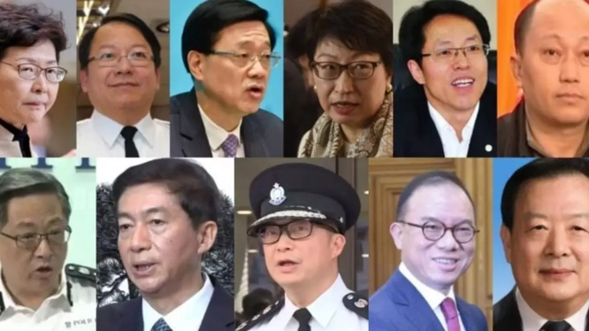 11 quan chức Trung Quốc và Hồng Kông bị Bộ Tài chính Mỹ thông báo trừng phạt vì bị cho là chịu trách nhiệm về việc "xói mòn quyền tự do chính trị của người dân Hồng Kông" (Ảnh: RFI).
