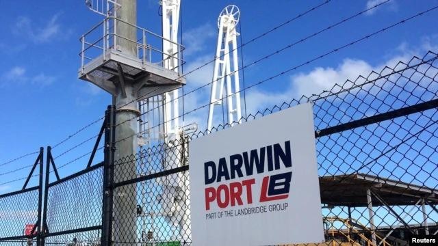 Australia đang xem xét việc cưỡng chế hủy bỏ việc cho công ty Trung Quốc thuê cảng Darwin 99 năm vì lo ngại an ninh (Ảnh: VOA).