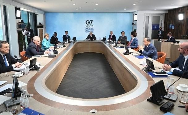 Đề phòng Hội nghị Thượng đỉnh Nhóm G7 bàn về Trung Quốc bị nghe trộm, phòng họp bị ngắt mọi hệ thống liên lạc và mạng Wi-Fi (Ảnh: Getty).