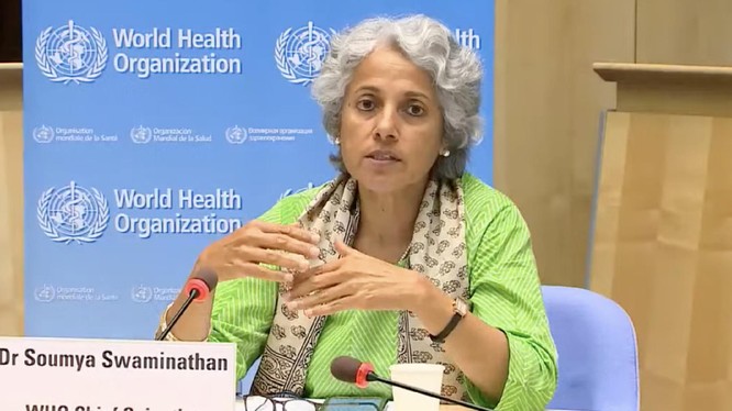 Bà Soumya Swaminathan, nhà khoa học hàng đầu của Tổ chức Y tế Thế giới,tuyên bố biến chủng Delta lây lan mạnh hiện đã trở thành chủng virus chính gây dịch COVID-19 (Ảnh: Sohu).