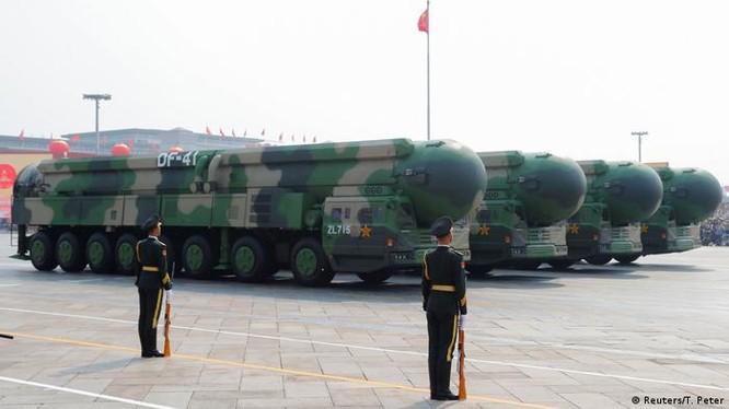 Tên lửa liên lục địa DF-41, lực lượng tấn công hạt nhân chủ yếu của Trung Quốc hiện nay (Ảnh: Reuters).