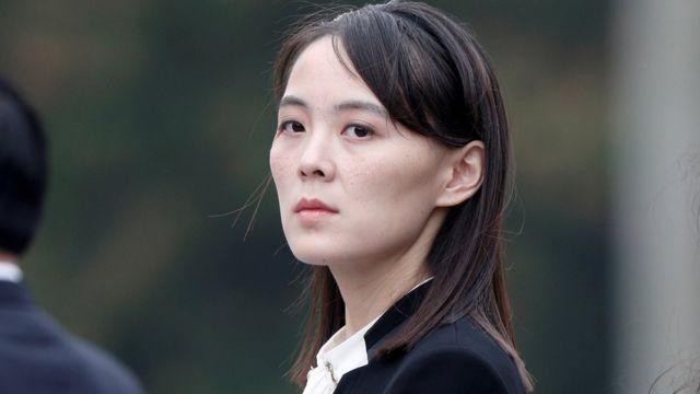 Bà Kim Yo-jong - em gái nhà lãnh đạo Kim Jong-un. thành viên trẻ nhất của Hội đồng Nhà nước Triều Tiên (Ảnh: BBC).