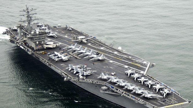 Tàu sân bay hạt nhân tối tân nhất thế giới USS Gerald R. Ford (CVN-78) (Ảnh: Wiki).