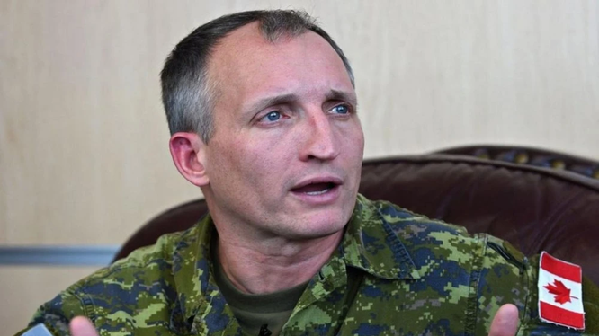 Trung tướng Trevor Cadieu, Tư lệnh Lục quân Canada có thể đang bị mắc kẹt trong vòng vây quân Nga ở Nhà máy thép Azovstal (Ảnh: Sohu).