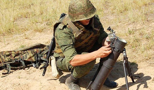 Cối tĩnh âm 2B25 Seagull là loại vũ khí có hiệu quả gây bất ngờ trên chiến trường miền Đông Ukraine (Ảnh: 163).