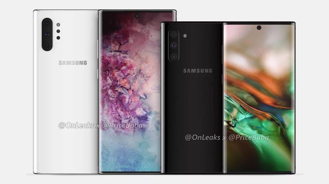 Samsung Galaxy Note 10 (ảnh: OnLeaks)