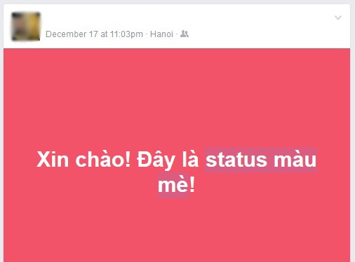 Trên Facebook mấy ngày nay chúng ta đã có thể thấy lác đác những "status màu mè" xuất hiện.