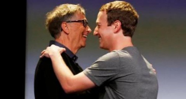 Bill Gates và Mark Zuckerberg 