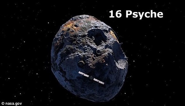 16 Psyche có trữ lượng sắt trị giá 10 tỷ tỷ USD. Ảnh: NASA.