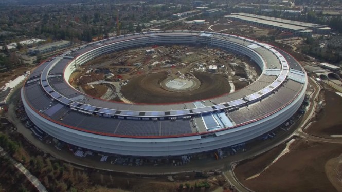 Khung cảnh nhìn từ trên cao của trụ sở mới của Apple Ảnh: Apple