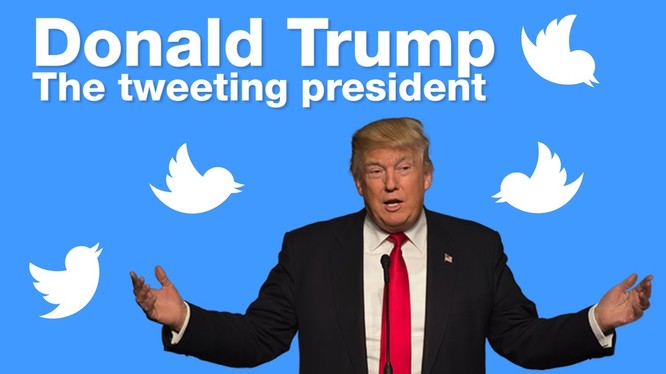 Tổng thống Mỹ Donald Trump thường xuyên dùng Twitter để truyền tải các thông điệp cũng như chính sách. Nguồn Internet