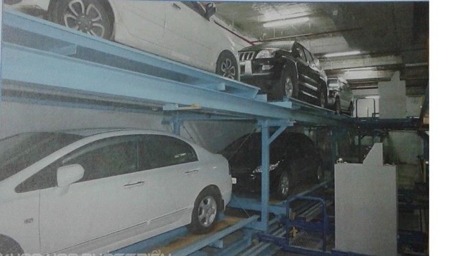 Hệ thống đỗ xe ô tô tự động theo công nghệ tầng di chuyển được lắp đặt tại 15 Bis Lý Nam Đế, Hà Nội