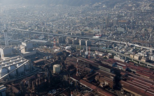 Nhà máy của Kobe Steel ở Hyogo, Nhât Bản - Ảnh: Getty/Bloomberg.