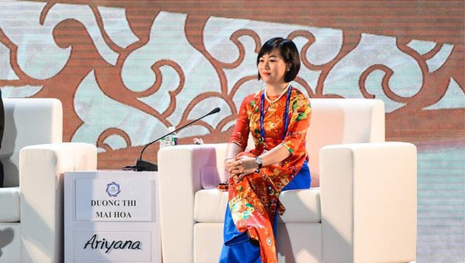 Bà Dương Thị Mai Hoa tại Hội nghị thượng đỉnh Kinh doanh APEC. (Ảnh: Tùng Đinh)