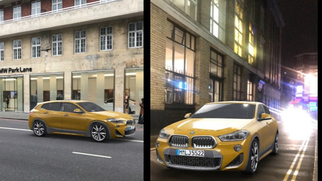 Những mẫu xe đời mới của BMW sẽ xuất hiện trong các quảng cáo thực tế tăng cường trên Snapchat. ẢNH: BMW