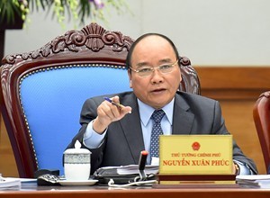 Thủ tướng Chính phủ Nguyễn Xuân Phúc yêu cầu các Bộ, ngành, địa phương không được chủ quan, không để dịch lây lan, phải coi việc phòng, chống dịch như “chống giặc”. Ảnh: VGP.