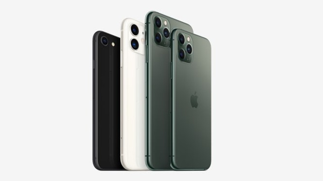 IPhone SE, iPhone 11, iPhone 11 Pro Max và iPhone 11 Pro của Apple. Ảnh: CNBC