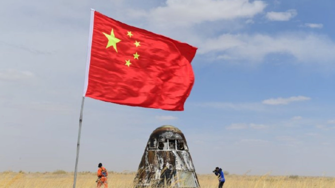 Tàu vũ trụ thế hệ mới của Trung Quốc đã quay trở lại Trái Đất thành công vào ngày 7/5. Ảnh: NASASpaceFlight