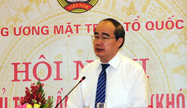 Ông Nguyễn Thiện Nhân, Ủy viên Bộ Chính trị, Chủ tịch Ủy ban Trung ương MTTQ Việt Nam chủ trì đã tổ chức Hội nghị lần 9 tại TP Đà Nẵng. 