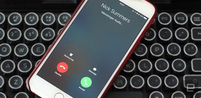 Gọi Facebook Messenger trên iOS 10 có giao diện giống gọi điện thông thường 