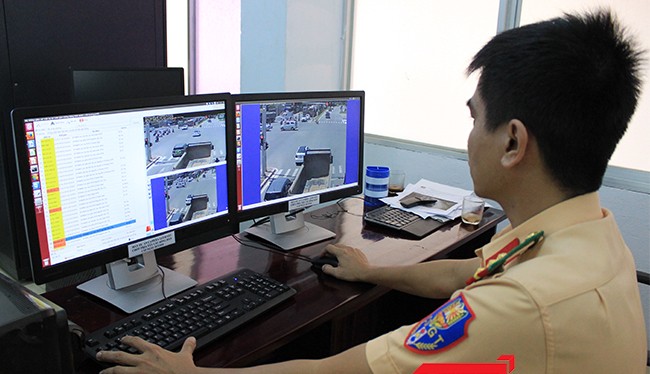 Lực lượng CSGT sẽ túc trực 24/24 trên hệ thống camera để xuất thông tin phương tiện vi phạm
