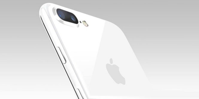 Ảnh đồ hoạ phiên bản Trắng bóng (Jet White) của iPhone 7 được báo Nhật đăng tải - Ảnh: Mac Otakara