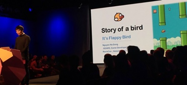 Lập trình viên người Việt đã không ngần ngại chia sẻ, bộc lộ những điểm yếu của bản thân trong câu chuyện về quá trình phát triển game Flappy Bird tại sự kiện RovioCon 2017 tại Helsinki, Phần Lan hôm 20/4.