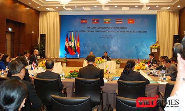 Sáng 1/8, tại TP Đà Nẵng, Hội nghị quan chức cấp cao các nước Campuchia, Lào, Myanmar, Thái Lan và chủ nhà Việt Nam về hợp tác lao động với chủ đề "Thúc đẩy phát triển nguồn nhân lực và việc làm bền vững cho người lao động di cư" đã diễn ra với sự tham dự