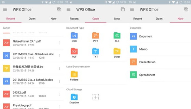WPS Office là ứng dụng chỉnh sửa văn bản khá phổ biến trên smartphone và máy tính, có kích thước tương đối nhỏ (chỉ khoảng 35 MB) và hỗ trợ hầu hết các định dạng tài liệu như .Doc, .Docx, .Xls, .Ppt, .Pdf…