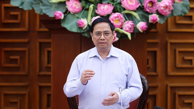 Thủ tướng Chính phủ Phạm Minh Chính chủ trì cuộc họp (Ảnh: VGP/Nhật Bắc)
