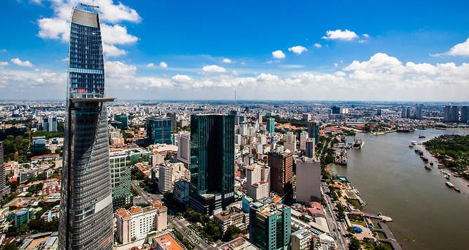 Một góc thành phố Hồ Chí Minh hiện đại