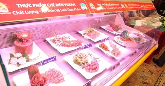 Các sản phẩm thịt bò do Hoàng Anh Gia Lai chăn nuôi và VISSAN phân phối. 