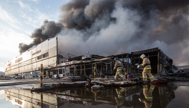 Vụ hỏa hoạn đã gây thiệt hại lớn cho tiểu thương người Việt kinh doanh tại đây