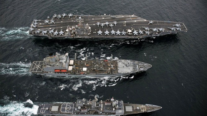 Mỹ hiện sở hữu ít nhất 11 nhóm tác chiến tàu sân bay hùng mạnh trên các đại dương