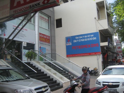 rụ sở Công ty CP Dầu khí Mê Kông đặt tại tòa nhà của Techcombank trên đường 30-4, TP Cần Thơ. Ảnh: Công Tuấn
