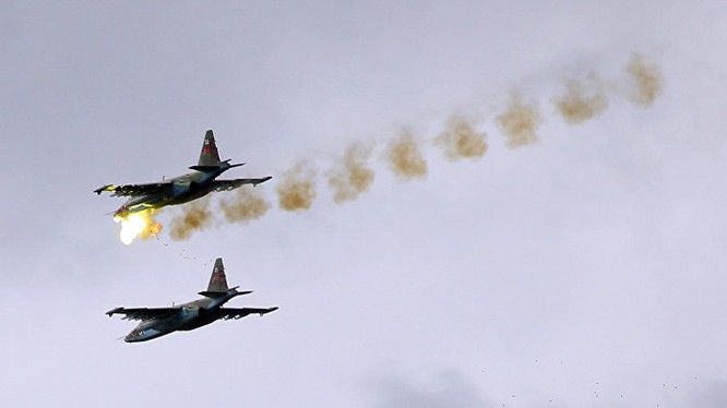 Chiến đấu cơ của Nga trút lửa chết chóc xuống đầu phiến quân ở Syria