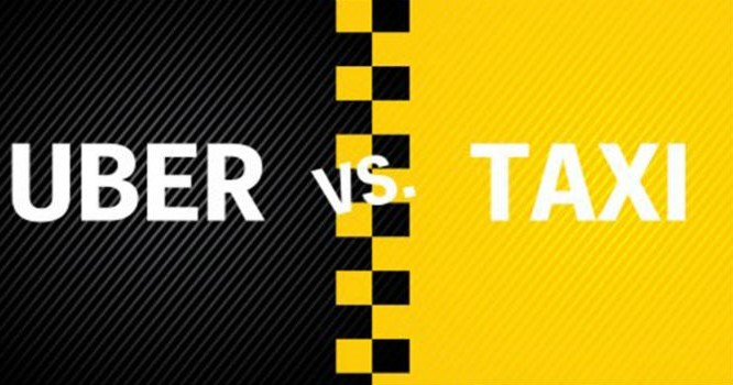 Cuộc đối đầu giữa Uber với các hãng taxi truyền thống chưa dứt. Ảnh: TL